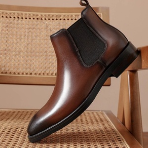 Zapatos de Vestir de Lujo para Hombre, Negros, de Cuero Genuino, para Oficina, con Suela de Goma Sólida, Formales, Sin Cordones, para Todas las Temporadas - Product Image 2