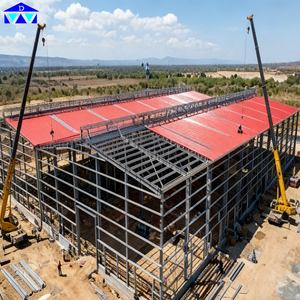 Edificio de taller con estructura de acero reforzado, taller de maquinaria pesada preingenierizado para Ghana - Product Image 6