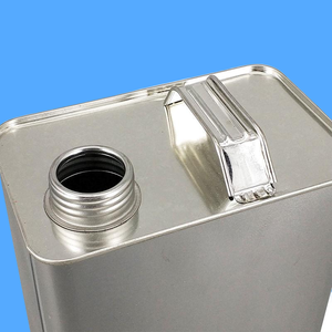 กระป๋องโลหะทรงรีแบบ F ขนาด 1 แกลลอน พร้อมฝาเปิดแบบอัลฟ่าขนาด 1 1/4 นิ้ว - Product Image 3