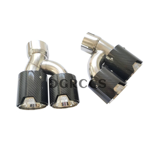 Alerón para BMW Serie 5 G30 528i 530i 535i 2018-2023, Pintura UV Modificada, Fibra de Carbono Negra, Punta Cuádruple - Product Image 3