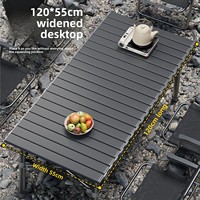 Chaise pliable de table de camping en plein air portable au design moderne Petite table simple pour pique-nique et barbecue
