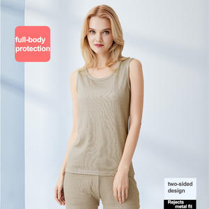 Ropa de protección EMF Chaleco electromagnético negro transpirable Anti radiación con chaleco de protección unisex RF completo - Product Image 6