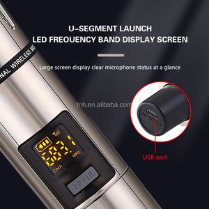 TNH <span class=keywords><strong>UM</strong></span>-E68 Microfono Wireless Intelligente UHF VHF ad Alta Frequenza per Conferenze, Spettacoli e Intrattenimento - Product Image 5