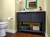 Meuble de salle de bain shaker Vermonhouzz, vente en gros d'usine, finitions personnalisées, meuble-lavabo durable et résistant à l'eau
