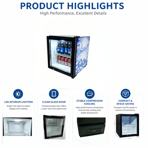 Mini Refrigerador Portátil Nuelead Ne-52c de Bajo Consumo Energético y Enfriamiento Rápido con Luz - Product Image 3