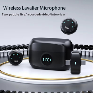 Vendita calda K31 microfono senza fili per <span class=keywords><strong>Vlogging</strong></span> girocollo Clip microfono senza fili collo microfono - Product Image 4