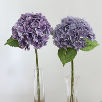 Hydrangée verte à 196 pétales, fleur d'hortensia artificielle au toucher réel, grande fleur pour robe de mariée ou décoration intérieure