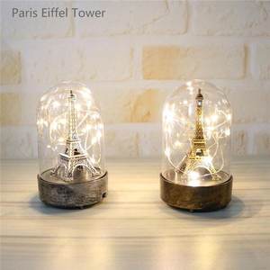Tour Eiffel à piles Led veilleuse pour enfants cadeaux Lampe <span class=keywords><strong>De</strong></span> Chevet sécurité basse tension café bureau affichage <span class=keywords><strong>De</strong></span> noël - Product Image 1