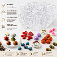 Moule à chocolat de Noël AKOKO, facile à utiliser, en plastique, pour bonbons, idéal pour les petites entreprises et les magasins