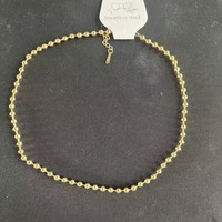 Collier pour femme en acier inoxydable plaqué or, style punk, avec perles, chaîne de clavicule, pour les occasions de fête
