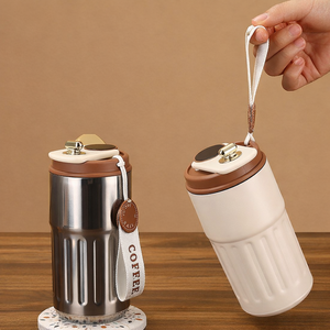 Taza de Café Inteligente, Taza de Café Aislada, Vaso Térmico con Controlador, Termo para Café Caliente, Color Blanco - Product Image 1
