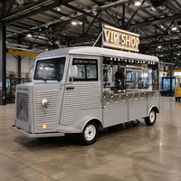 Camion de restauration mobile électrique personnalisé pour la vente de glaces, de snacks, de poulet frit, de hamburgers et de tacos.