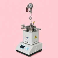Réacteur de laboratoire sous pression à bride en alliage personnalisé HT-FC 12,5 MPa 20-300 0,07 m, avec manomètre, capacité 1 L, 220 V 1000 W, PLC