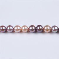 Perles d'eau douce baroques rondes multicolores naturelles, 10-13mm, pour la fabrication de colliers et de boucles d'oreilles