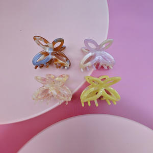 Élégant accessoire pour cheveux en forme de griffe, miel doux et immortel, en acétate de haute qualité, pour la décoration quotidienne et les fêtes - Product Image 2