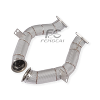 Sistema de Escape con Tubo de Bajada de Acero Inoxidable SS304 y Protector Térmico para Aston Martin DBX 4.0T V8, Libera el Potencial de Potencia del Motor