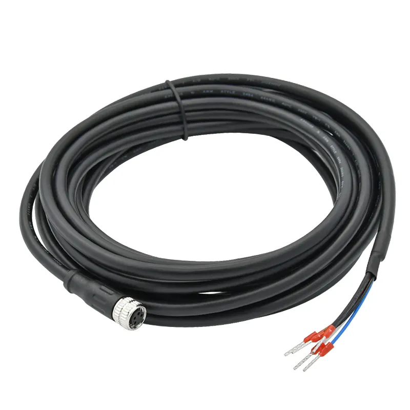 M8 разъем A code male female 3 4 5 6 8 pin кабель m8 IP67 водонепроницаемый датчик круглый соединительный кабель