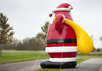 Décoration de noël gonflable de 4 pièces, pour une fête, en location ou une publicité