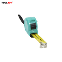 Mètre Ruban Rétractable en Acier Inoxydable Tooljoy, 5m, Boîtier Haute Visibilité, Verrou Coulissant, Logo Personnalisé, Largeur de la Lame 25mm, Crochet