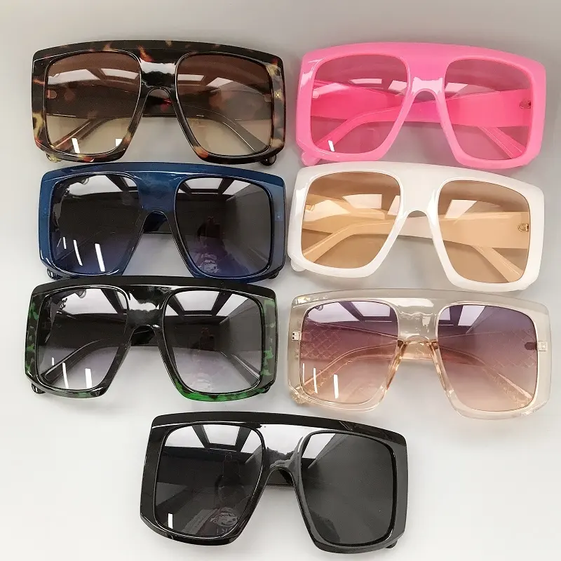 New Sunglasses -Women Square Oversized Sunglasses Women Fashion Sun Glasses Lady Brand Designer Vintage Shades Gafas Oculos