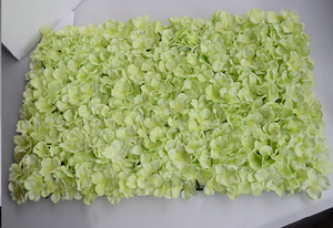 Approvisionnement d'usine 40*60cm Soie Hortensia Fleur Artificielle Tapis Mural pour Décor De Mariage Fleur Toile De Fond <span class=keywords><strong>Panneau</strong></span> De Fleur - Product Image 4