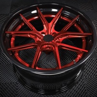 Jantes forgées personnalisées LZT-1186, 2 pièces, 17, 18, 19, 20 pouces, rayons rouges, 5x120, 5x114.3, pour voitures de luxe ES, IS, LS, F80, G20, G28, G80, W222