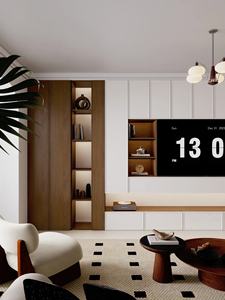 Mobile <span class=keywords><strong>TV</strong></span> Moderno ed Ecologico, Personalizzabile, con <span class=keywords><strong>Pannello</strong></span> <span class=keywords><strong>Porta</strong></span> Verniciato Ecologico per Hotel e Appartamenti - Product Image 5