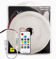 Iluminación LED RGB de Silicona IP65 de 7x13mm con Transmisión Uniforme de Luz Sin Áreas Oscuras, Iluminación Decorativa para Museos y Galerías