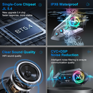 Tai nghe <span class=keywords><strong>Bluetooth</strong></span> kết nối đa năng cho mũ bảo hiểm xe máy, tai nghe mũ bảo hiểm OEM - Product Image 5