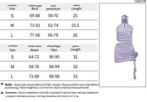 Sangle deux pièces ensembles femmes fleur tenues mince brillant fleur jupes pour femmes robe d'été Sexy Cinjunto De <span class=keywords><strong>Dos</strong></span> Piezas Mujer - Product Image 3