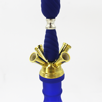 Set de Narguile Moderno de Hierro y Vidrio con 1 Manguera, Narguiles Múltiples, Shisha para Lounge, Bar, Fiesta, Hogar, Club, Fábrica, OEM, Venta al por Mayor, Dubái