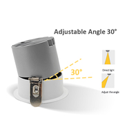 Downlight LED COB 10W-Angle de faisceau réglable de 36 ° Idéal pour l'éclairage ponctuel et l'éclairage élégant de la maison