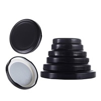 Tapas Metálicas de Hojalata sin BPA de 58mm, 63mm, 70mm, 82mm con Rosca y Cierre Giratorio para Tarros de Conservas