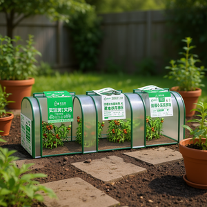 Mini invernadero de policarbonato con estructura de aluminio, fácil de montar, para jardín o espacios pequeños, modelo D0100HPFBVW - Product Image 2