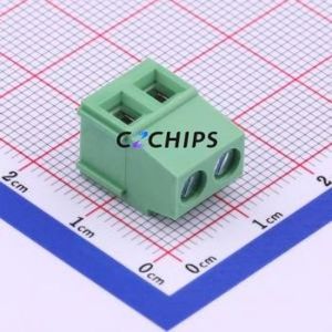 DG500-5.08-02P-14-00A(H) Screw Terminal Block Through hole Component (THT),P=5.08mm Connector 1x2P 5.08mm Green Through Hole - Product Image 1