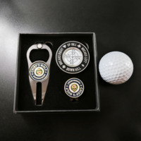 Marqueur de balle de golf, marqueur de jeton de poker, clip de chapeau, outil de réparation de divots personnalisé, ensemble de boîte d'outils de réparation de divots