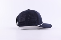 Gorra de golf personalizada de alta calidad con logotipo bordado en 3D, gorras de béisbol deportivas de corte láser de tela elástica transpirable de secado rápido