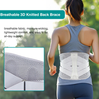 Ceinture de soutien lombaire orthopédique personnalisable en maille respirante quatre saisons, compression réglable, protection pour le bas du dos