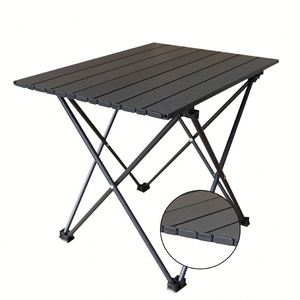 Folding Portable Camp Side Aluminum Lightweight Carry Beach <b>Outdoor</b> Hiking Picnics <b>Bbq</b> Cooking Dining Kitchen Camping <b>Table</b> - Product Image 1
