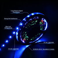 Tiras de LED Flexibles RGBW Universales Ws2811 de 12v y 15cm, 144 LED, Controladas por Aplicación, Listas para Enviar