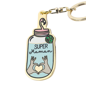 Wholesale Car Accessories Blank Metal Keychain Holder Custom Logo Key Ring Enamel Custom Enamel Metal Keychain With Logo