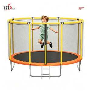 <span class=keywords><strong>Trampoline</strong></span> de jardin 14FT pour enfants, coloré, avec <span class=keywords><strong>filet</strong></span> de sécurité en PP et échelle en acier – Prix de gros - Product Image 2