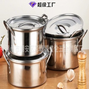 Ensemble de casseroles en acier inoxydable 4 pièces, épaissies, multifonctions, compatibles four et lave-vaisselle, pour la cuisine à domicile, idéal comme cadeau - Product Image 1