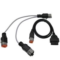 Câble de diagnostic multi-adaptateur OBD, faisceau de communication multi-connecteurs, adapté aux camions Volvo