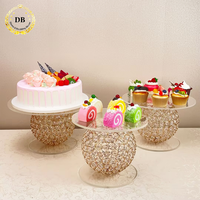 Vente en gros de supports à gâteaux en acrylique pour Noël, séparateurs de cupcakes en acrylique pour la décoration de mariage