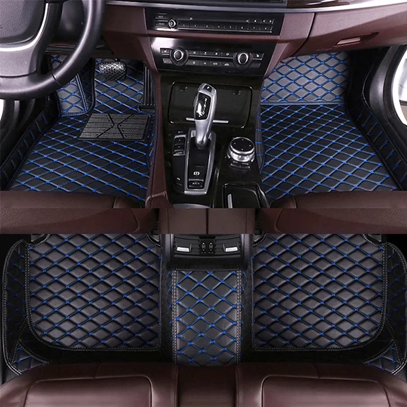 Tapis de sol de voiture en cuir Pu imperméable, personnalisé, pour citroën C2 C3 AIRCROSS C4 Grand Picasso C5 C6 DS3 DS4 DS5 DS6