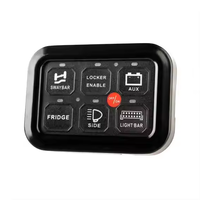 12V 60A LED Touch Pad Switch Panel 6 Gang On-Off Control Caractéristiques étanches