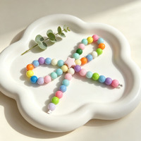 Porte-clés en résine multicolore pastel avec nœud, étoile et animaux, thème amour, pendentif décoratif, ornement de sac à main et de voiture, tendance