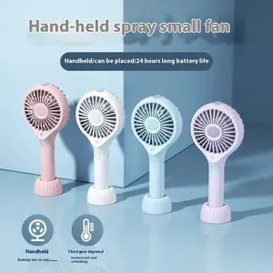 Customizable Logo Smart Fan With Light Long Battery Life Portable Mini Fan Portable Handheld Fan Indoor