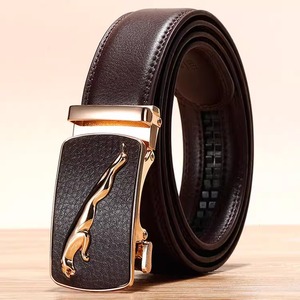 Ceinture en cuir PU de haute qualité pour hommes avec boucle automatique en alliage, motifs animaliers, largeur 5 cm, longueur 120 cm, usage professionnel - Product Image 6